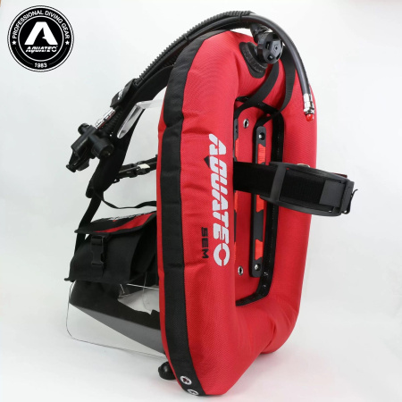 Подвесная система с крылом и алюминиевой спинкой Deep Ocean (one size; black/red)